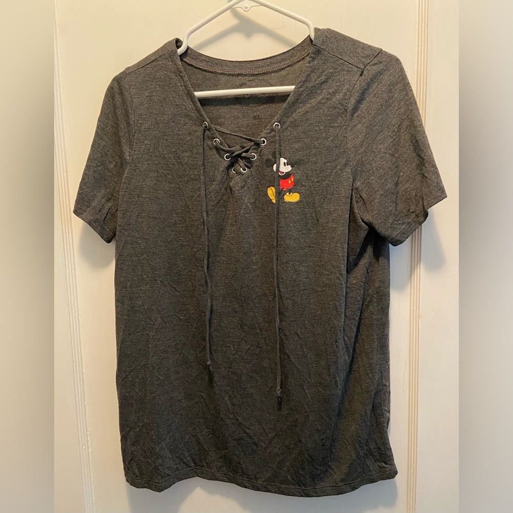 Disney’s Mickey Mouse Front Cross Tie Shirt Size XL